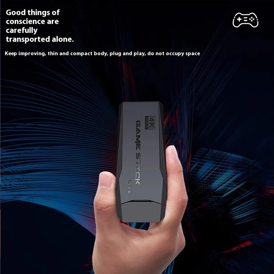 2.4G Dual Wireless Video Game Stick Joystick Console Gaming Stick 4K 20000+ Gaming 64GB Retro Gaming Thanksgiving Gift