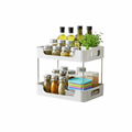 2 Tier Kitchen Counter Storage Rack Black
